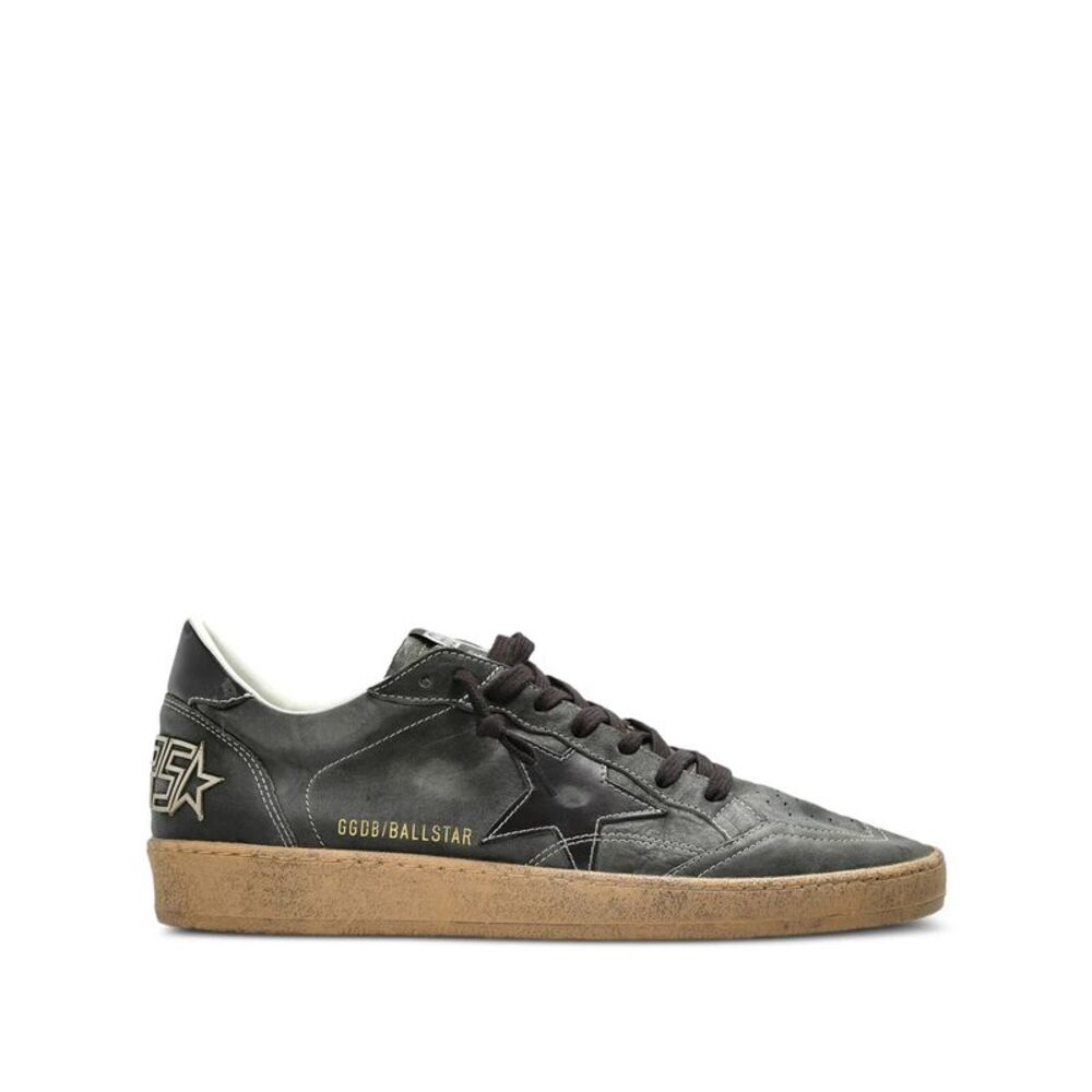 Golden Goose Men Sneakers Ball Star In Pelle Effetto Vissuto